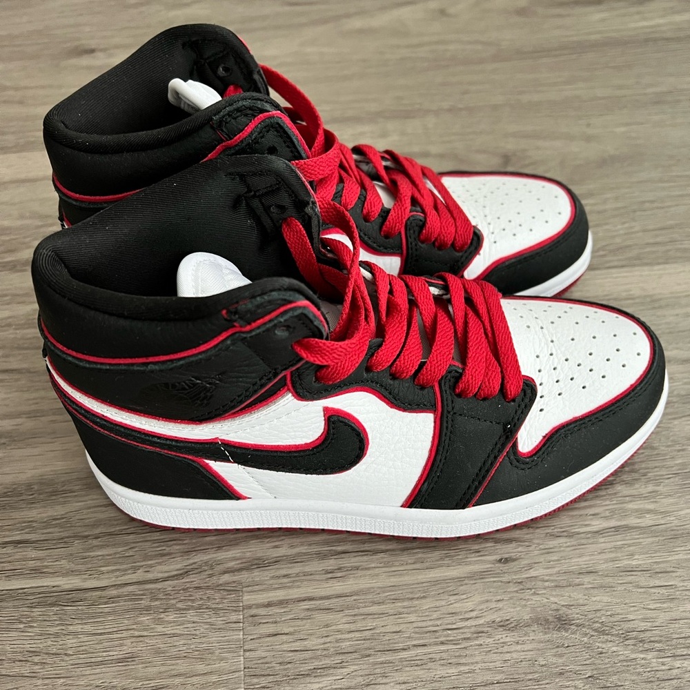 Nike Women's High-Top Sneakers in Black, White & Red